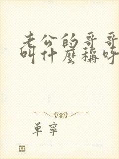 老公的哥哥老婆叫什么称呼