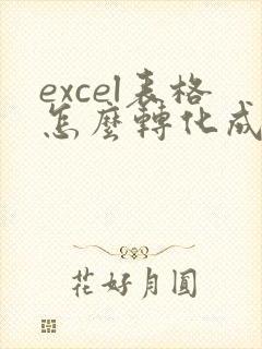 excel表格怎么转化成word