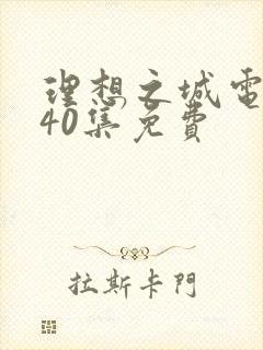 理想之城电视剧40集免费
