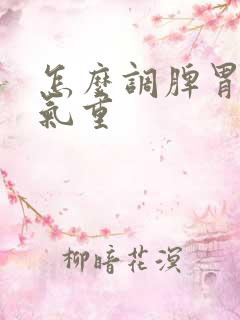 怎么调脾胃虚湿气重