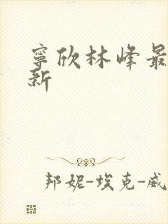 宁欣林峰最快更新