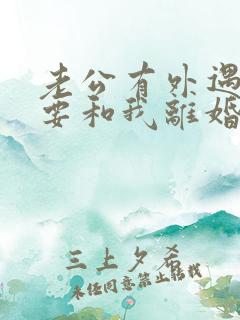 老公有外遇了非要和我离婚怎么办