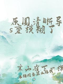 原图清晰导入ps变模糊了