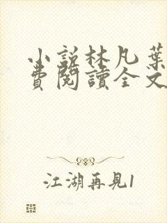 小说林凡叶惜免费阅读全文最新章节