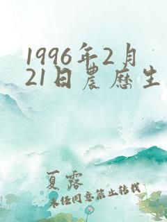 1996年2月21日农历生辰八字