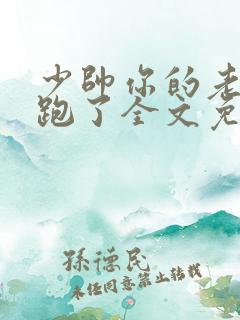 少帅你的老婆又跑了全文免费阅读