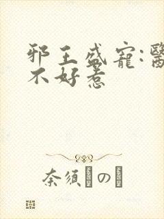 邪王盛宠:医妃不好惹