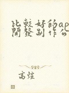 比较好的app开发制作公司