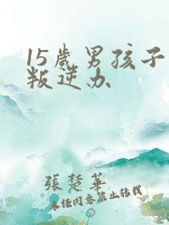 15岁男孩子的叛逆办