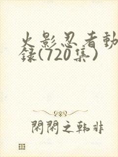 火影忍者动漫目录(720集)