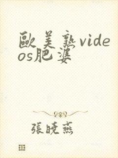 欧美熟videos肥婆