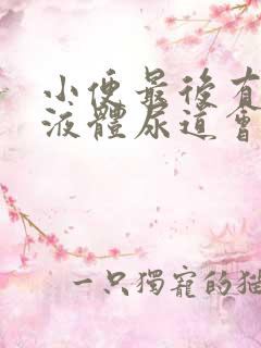小便最后有白色液体尿道会疼