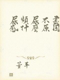 尿频尿不尽下坠感什么原因