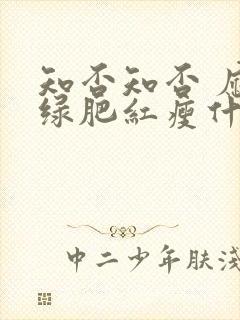 知否知否 应是绿肥红瘦什么意思