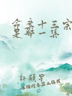 命案十三宗姜虹是哪一集