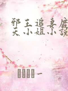 邪王追妻废材逆天小姐小说