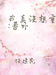 我真没想重生啊:番外