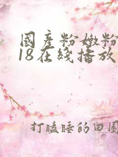 国产粉嫩粉嫩的18在线播放91