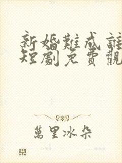 新婚难成谁知错短剧免费观看