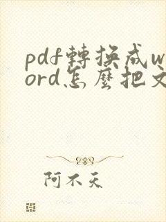 pdf转换成word怎么把文字的框去掉