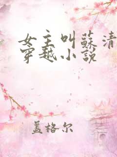 女主叫苏清欢的穿越小说