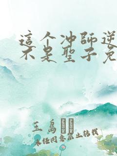 这个冲师逆徒才不是圣子免费动漫