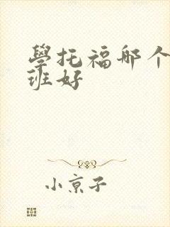 学托福哪个培训班好