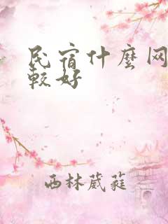 民宿什么网站比较好