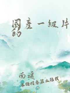 国产一级片黄色的