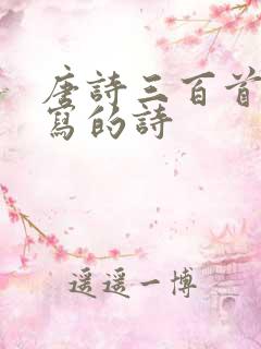 唐诗三百首王维写的诗