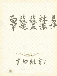 白苏苏林易叶枫穿越反派什么小说