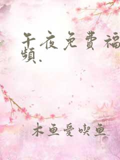 午夜免费福利视频.