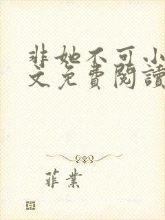 非她不可小说全文免费阅读无弹窗