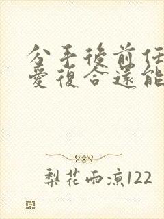 分手后前任和旧爱复合还能挽回么