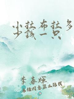 小拉布拉多犬多少钱一只