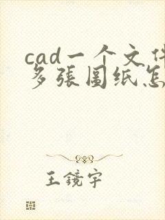 cad一个文件多张图纸怎么转成一个pdf