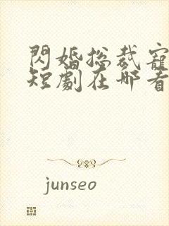 闪婚总裁宠上天短剧在哪看