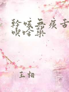 干咳无痰舌苔白吃啥药
