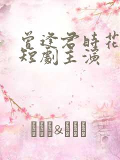 曾逢君时花照眼短剧主演