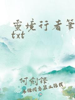 灵境行者笔趣阁txt
