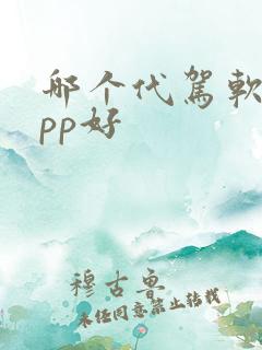 哪个代驾软件app好