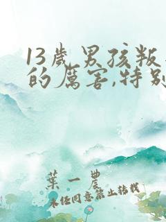 13岁男孩叛逆的厉害,特别讨厌父母