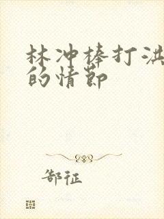 林冲棒打洪教头的情节