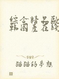 综合精品欧美日韩国产在线观看