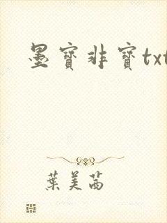 墨宝非宝txt