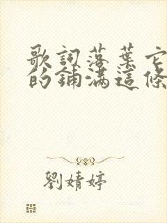 歌词落叶它静静的铺满这条街是哪首歌