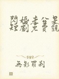 闪婚老公是豪门短剧免费观看完整版