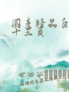 国产精品自拍第十三页