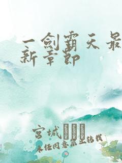 一剑霸天最新更新章节
