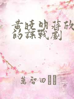 黄晓明蒋欣主演的谍战剧